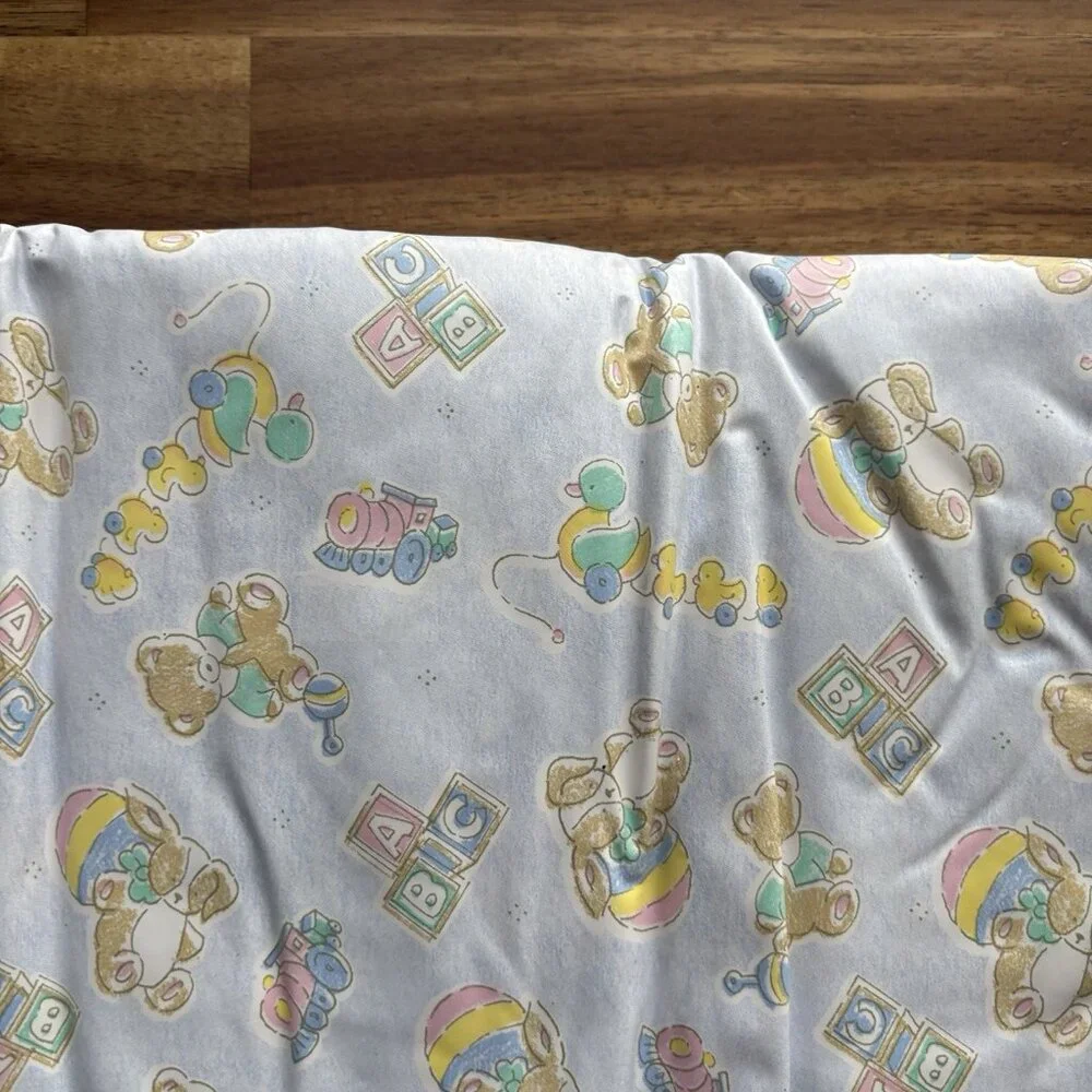 Vintage Wipes Case Bag For Diaper Bag Multiple Compartments Pastel ABC Teddy Y2K